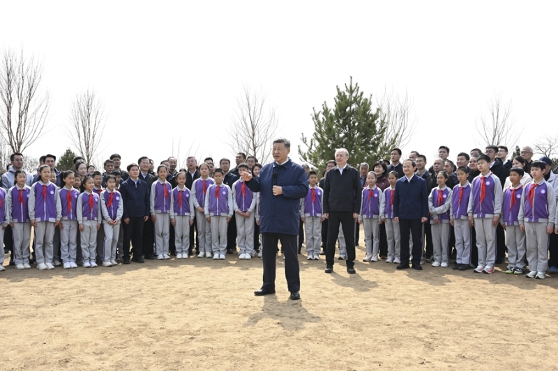 习近平在参加首都义务植树活动4