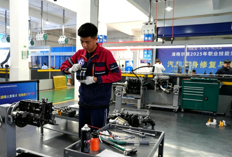 准格尔旗总工会举办“技筑准格尔，创赢新未来”2026年全旗职业技能暨创业技能大赛3