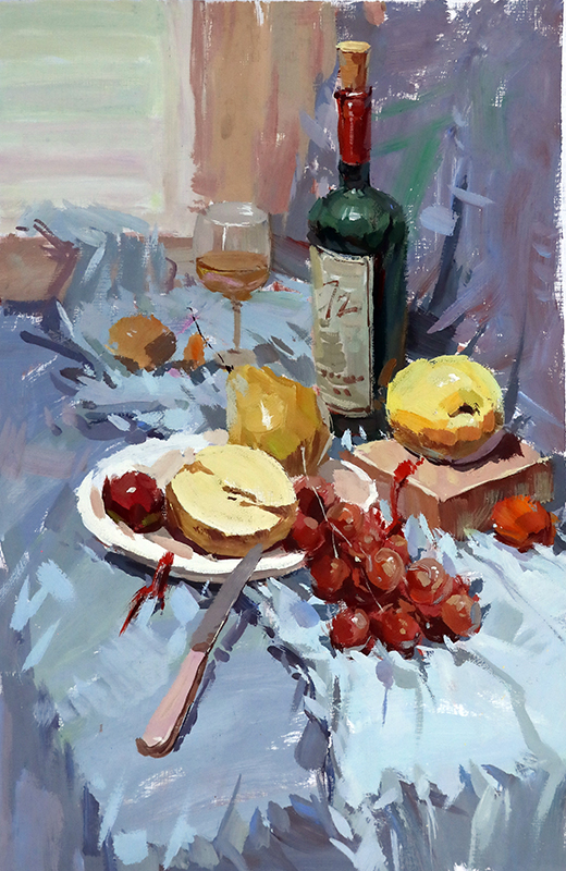 水粉组合（水粉画 高美丽）